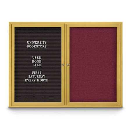 United Visual Products Corkboard, Cork Backing/Black, 42" x 32" UV4035-BLACK-CORK